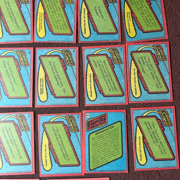 Star Wars Empire Strikes Back 1980 Topps Collector Cards, lot of 22 cards - Picture 12 of 14